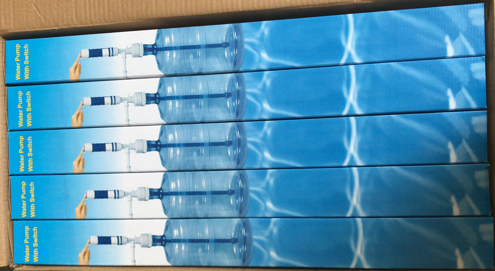 Each pump will be by one gift box; and total by master cartons MST-09 packing