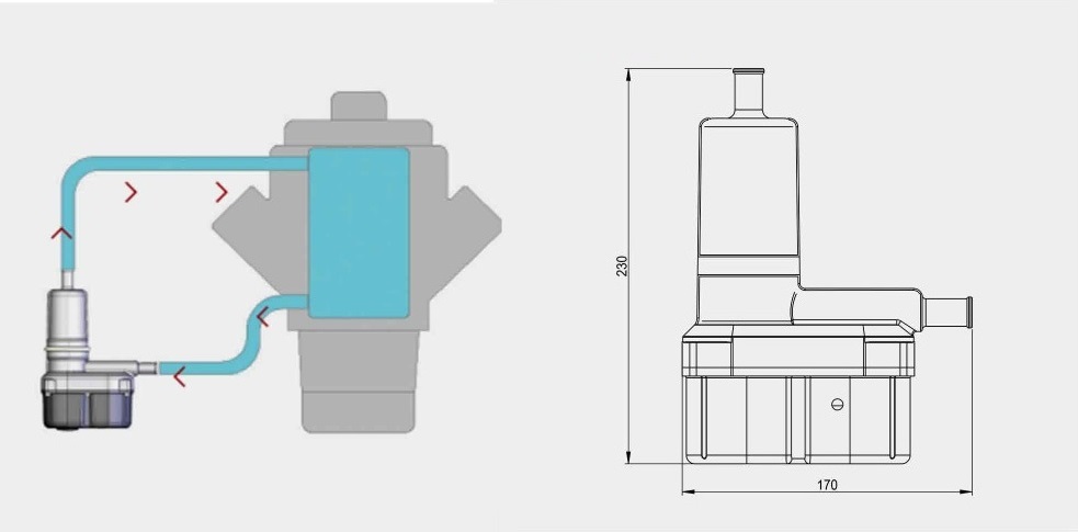 instalación de la bomba del calentador de refrigerante flowstart flowstart coolant heater pump installation